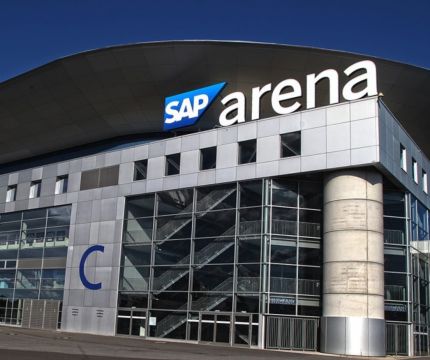 SAP Arena, домашняя арена ХК Adler Mannheim, Мангейм, Германия