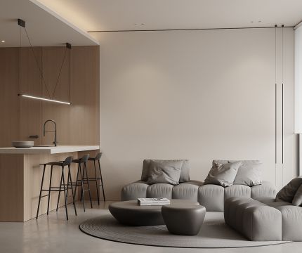 Проект дизайна интерьера апартаментов в Москве KP-60