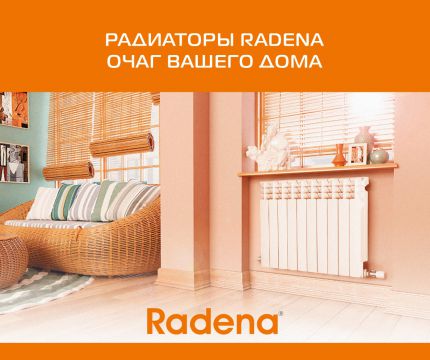 Радиаторы RADENA – очаг вашего дома!