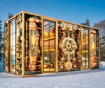Модульные здания с легкой заменой дизайна фасада