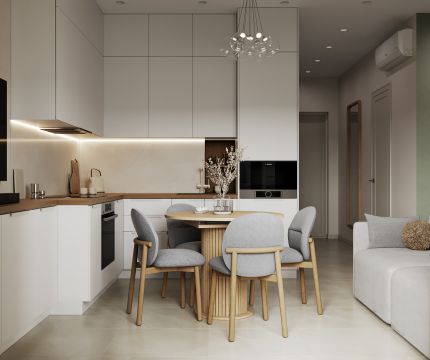 Дизайн-проект квартиры 72 м² в ЖК «Дзен-кварталы»