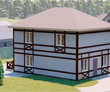 Дом в стиле Фахверк