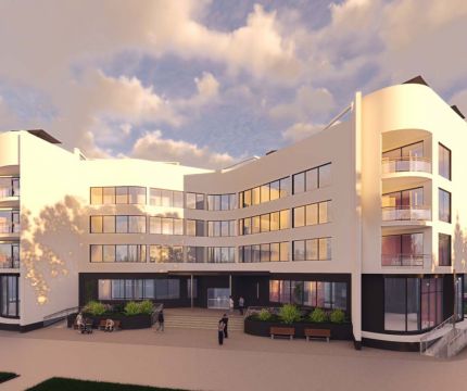 Многоквартирный малоэтажный жилой дом в поселкеСолнечнодольск