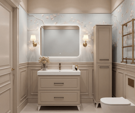 ​Тумба Michael 100 в цвете мокко-мусс: премиальный комфорт для вашей ванной