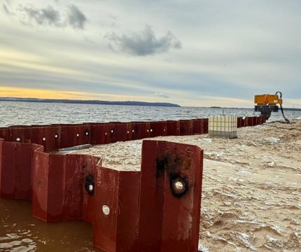 Шпунтовое ограждение для подземных резервуаров и кессонов: как это работает