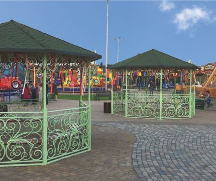 ​Гибкая черепица TEGOLA украсила парк крупнейшего в России детского оздоровительно-развлекательного комплекса