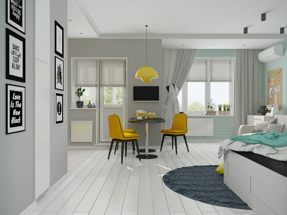 Квартира-студия для яркой личности