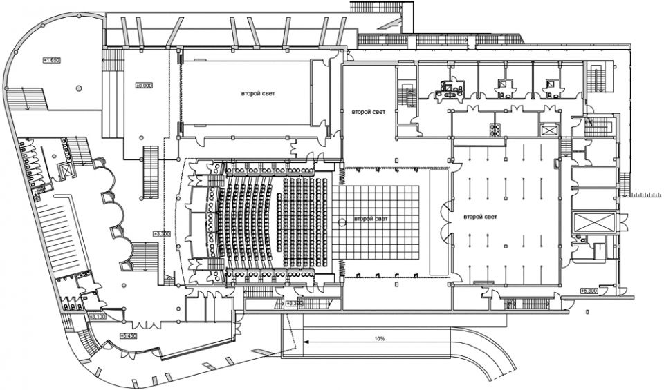 План первого этажа театра